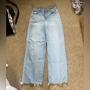 Wide leg baggy jeans